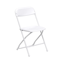 Folding plastic chairs